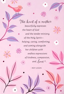 Religious MOTHER'S DAY Card, Roy Lessin Quote God Love by Dayspring + Envelope - Picture 1 of 4