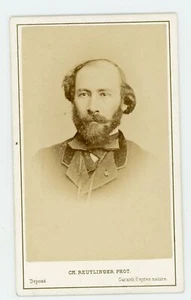 PHOTO CDV Paris, Octave FEUILLET par REUTLINGER romancier dramaturge - Picture 1 of 2