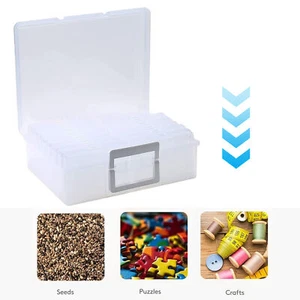 1 Set Acrylic Storage Box Set Clear Photo Container Large Capacity - Picture 1 of 15