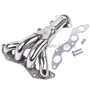 Stainless Manifold Header for Honda Civic DX/LX D17 1.7 2001 2002 2003 2004 2005 - Picture 1 of 11