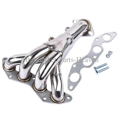 Stainless Manifold Header for Honda Civic DX/LX D17 1.7 2001 2002 2003 2004 2005 - Image 1 of 4