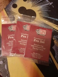 (3) 1991 Pro Cup Packs de promoción de la Copa Winston - Imagen 1 de 2
