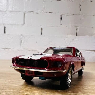 1967 Shelby Mustang GT350 ERTL American Muscle 1:43 Diecast Maroon White JP1 - Image 1 of 4