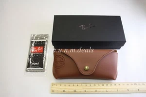 Ray Ban braun mit schwarzer Box & Putztuch, Sonnenbrillenetui (authentisch) - Bild 1 von 2