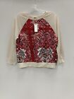 Anthropologie Long Sleeve Blouse SZ:M With Red Paisley Pattern NWT -Style: Tiny-
