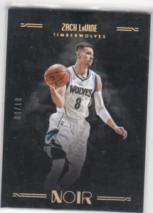 2016-17 Panini Noir #141 Zach LaVine Gold Parallel 8/10 Minnesota Timberwolves - Picture 1 of 2