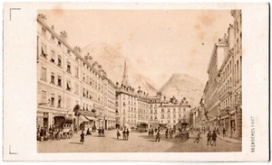 Cdv.Grenoble.Place Grenette.Photo Albuminée C.Desroches à Paris.Albumen.An.1870. - Picture 1 of 3