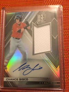 2018 Panini Chronicles Chance Sisco Orioles On Card Auto Relic Spectra - Picture 1 of 2
