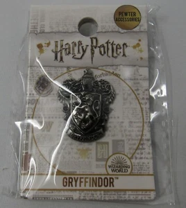 Gryffindor Pewter Lapel Pin, Harry Potter, Gift for Fan, Lanyard Backpack Hat - Picture 1 of 6