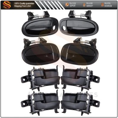 8x Door handles Inner Outer Front Rear Left Right for 97-99 Toyota Avalon Foto 1 de 4