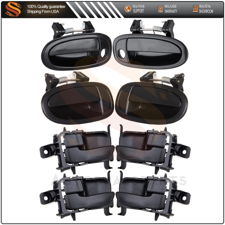 8x Door handles Inner Outer Front Rear Left Right for 97-99 Toyota Avalon - Image 1 of 4