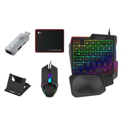 Game Controller Keyboard Mouse Converter Set Mobile Game Equipment 5-piece Set - Image 1 of 4