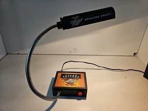Miller Genuine Draft Flexible Black Desk Light Lamp AD Cold-Filtered Sign Beer - Picture 1 of 8