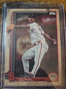 2025 Topps Update Camilo Doval Wood 12/25 SSP #US328 San Francisco Giants - Picture 1 of 2
