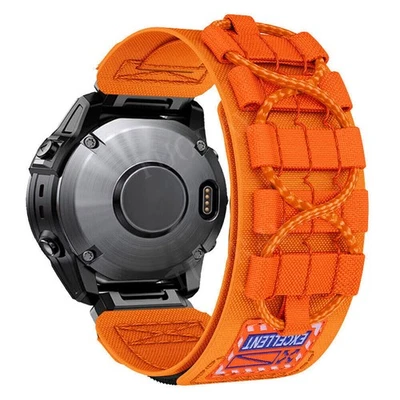 Cinturino orologio Quick Fit in nylon per Garmin Fenix 7 7X 6 6X Pro 5 5X 3 3HR - Immagine 1 di 4