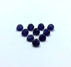 Sapphire Heart Cut Glass Filled AAA Quality Loose Gemstone For Making Jewelry - Picture 1 of 10