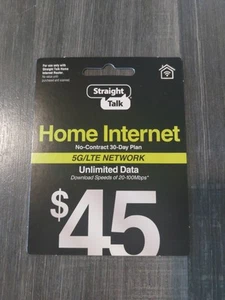 Straight Talk Prepaid Home Internet 5G/LTE Network $45 New - Picture 1 of 4