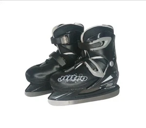 Lake Placid Nitro EZ Push verstellbarer Schlittschuh schwarz-M (1-4) Carbon Blade - Bild 1 von 4