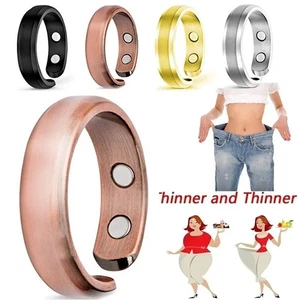 Relief Pain Weight Loss Magnetic Adjustable Ring Relief Men Women Jewelry Gift - Picture 1 of 18