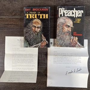 Ray Brockman A Primer Of Truth + The Preacher SIGNIERT + Vintage Briefe vom Produzenten - Bild 1 von 23
