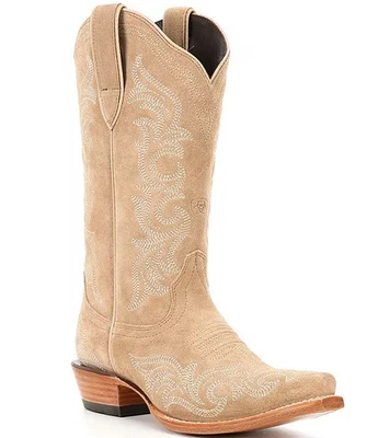 ¡Oferta! Botas occidentales Ariat Hazen de gamuza para mujer, verdaderamente topo - Envío gratuito Foto 1 de 4