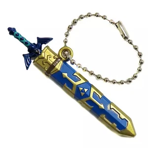 Keychain Mascot Character Master Sword The Legend Of Zelda Skyward Metal Item Co - Picture 1 of 1