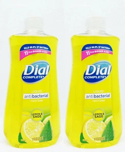 2x11oz. Dial LEMON & SAGE Liquid Hand Soap Wash Pump Anti Bacterial KILLS 99% - Picture 1 of 3