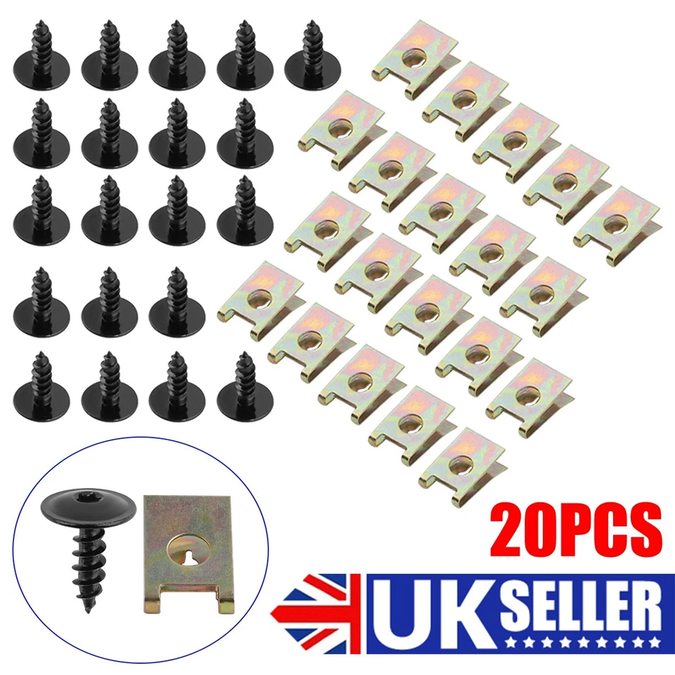 20 x FOR VW AUDI ENGINE COVER UNDERTRAY SPLASHGUARD WHEEL ARCH TORX SCREW - Image 1 of 4