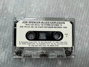 JON SPENCER BLUES EXPLOSION Now I Got Worry 1996 PROMOTIONAL CASSETTE Matador - Imagen 1 de 5