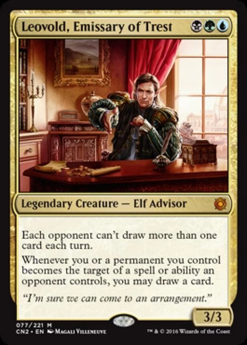 MTG English Leovold, Emissary of Trest NM Foil Conspiracy: Take the Crown - Image 1 of 1