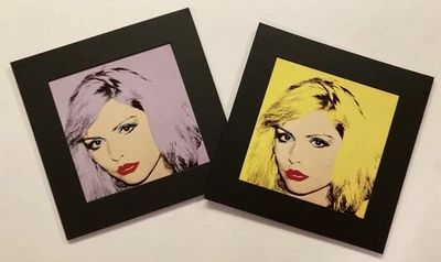 Andy Warhol Debbie Harry Blondie 1984 SET VINTAGE Acid Free Mat & Backing - Image 1 of 4