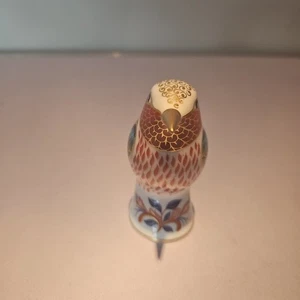 Royal Crown Derby Imari Paperweight Hummingbird With Gold Stopper. - Picture 1 of 7