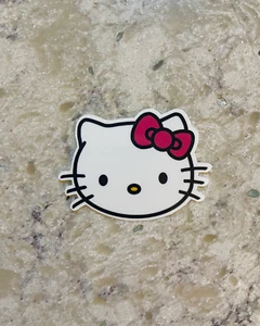 Hello Kitty Sticker l Gloss or Holographic Laminate l Waterproof Decal - Picture 1 of 4