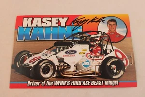 Kasey Kahne Signed 1999 Postcard Hero Card Midget Racing Photo Autograph Ford - Picture 1 of 5