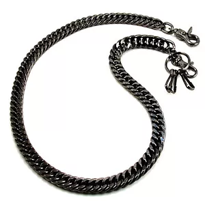 DK Basic Forte Guinzaglio Pesante Biker Camiker Chiave Catena SLV/BLK CS11MLT - Foto 1 di 24