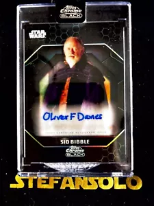 Star Wars Topps 2024 cromo negro automático #als-of Sio Bibble - Imagen 1 de 2