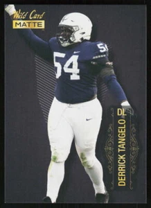2022 Wild Card Matte Derrick Tangelo #MB-34 FOOTBALL Penn State Black - Picture 1 of 2