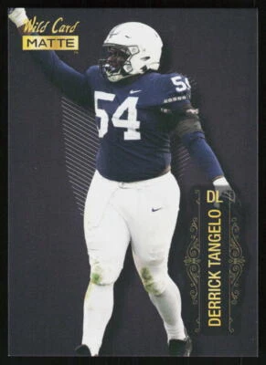 2022 Wild Card Matte Derrick Tangelo #MB-34 FOOTBALL Penn State Black - Image 1 of 2