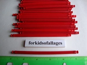 50 KNEX RED RODS 5 1/8" Long Pieces Bulk Standard Replacement Parts/Pieces - Picture 1 of 1