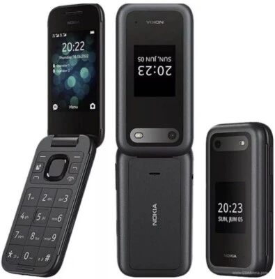 Genuine Nokia 2660 Flip 4G Black Unlocked Dual Sim Original Phone New Boxed - Image 1 of 4