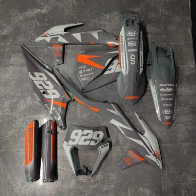 Plásticos + Gráficos KTM 2020 2022 2023 XC-W XCF-W EXC EXC-F grafix aplicado Foto 1 de 4