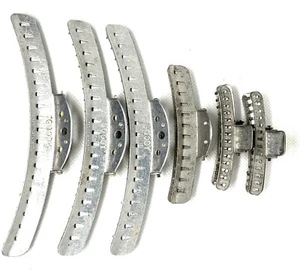 Vtg Goody Mervin Metal Hair Wave Clips Lot Of 6 Aluminum Butterfly Spring 1930s - Picture 1 of 6
