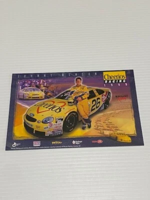 Postal/folleto vintage 1999 Johnny Benson Nascar Foto 1 de 2