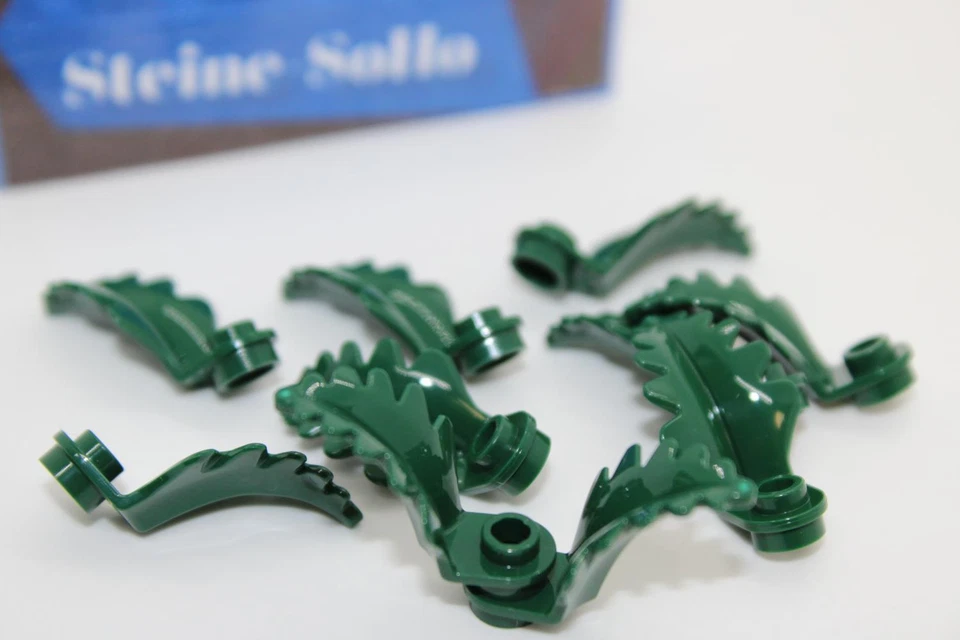 Lego (c) 10x Palmblatt - Pflanzen Blätter - dunkelgrün - 2682 - Palme - 1x1 - Bild 1 von 1