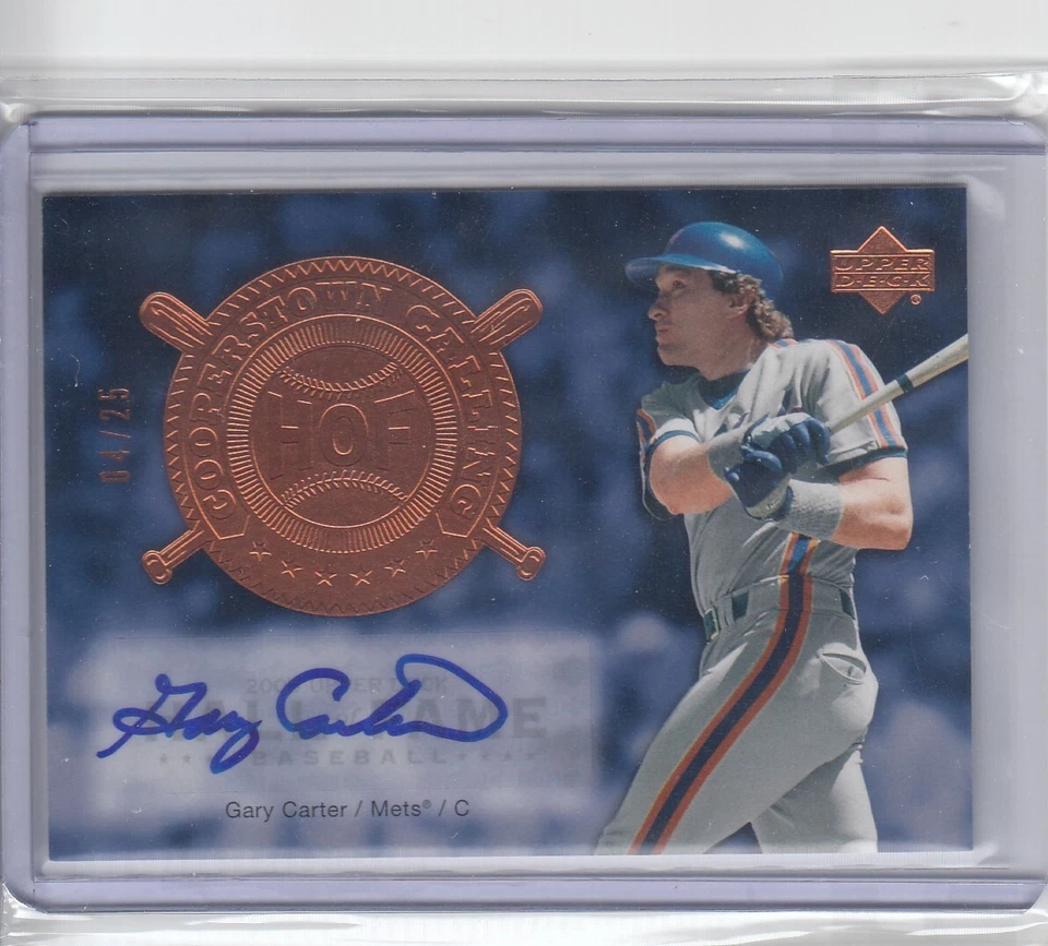 Gary Carter UD 2005 Upper Deck Salón de la Fama Cooperstown automático/25 - GC2 Mets Foto 1 de 1