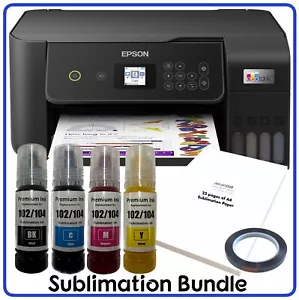 Sublimation Bundle: Epson Tank ET-2870 Printer + non-oem Sublimation Ink & Paper - Picture 1 of 7