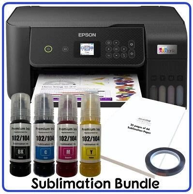 Sublimation Bundle: Epson Tank ET-2870 Printer + non-oem Sublimation Ink & Paper - Image 1 of 4