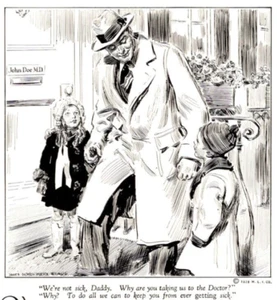 Antiguo anuncio Metropolitan Life Insurance New York NY tratamiento médico moderno - Imagen 1 de 4