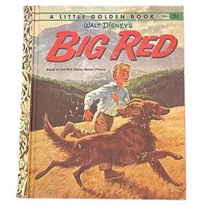 1962 Walt Disney D102 Big Red A Edition Little Golden Book Mel Crawford  Disney - Picture 1 of 11