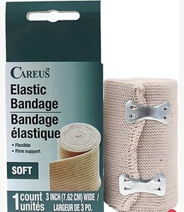 3" Wide Elastic Compression Bandage Body Wrap With 2 Fastening Clasps Ships Fast - Picture 1 of 3